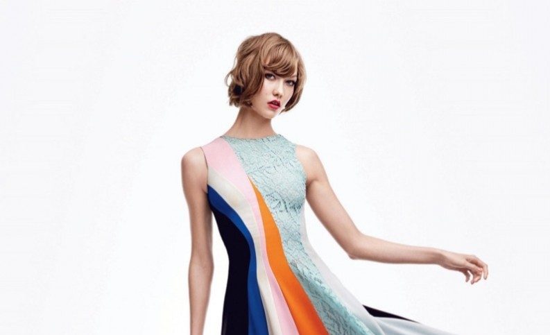 Карли Клосс в съемке Патрика Демаршелье для Vogue Japan
