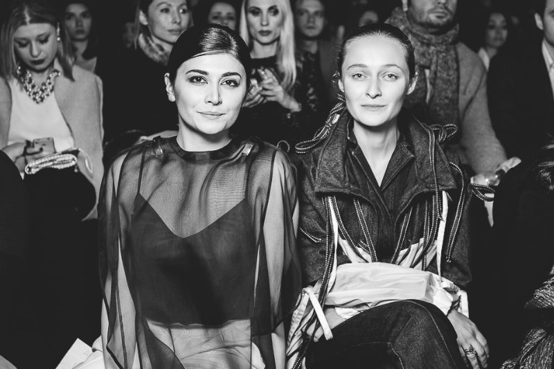 Первый ряд: гости четвертого дня  Mercedes-Benz Fashion Days Kiev S/S 2015