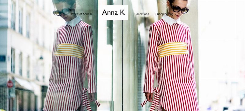 Anna K запустила online-магазин с доставкой по всему миру