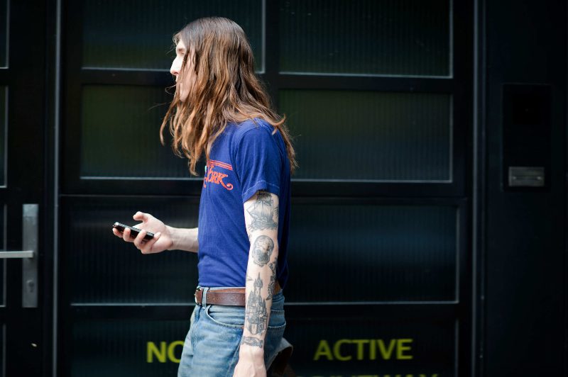 Street-style с мужской Недели моды в Нью-Йорке