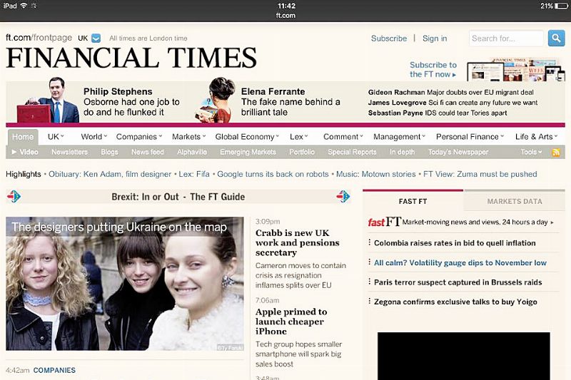 Financial Times посвятили статью моде в Украине