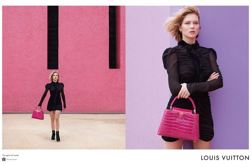Леа Сейду в первой рекламной кампании Louis Vuitton