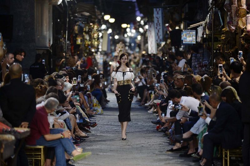 Цветущий Неаполь на показе Dolce & Gabbana