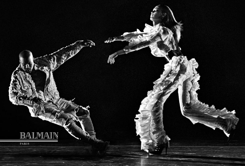 Канье Уэст в новой рекламной кампании Balmain