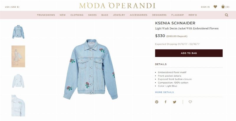 Одежду украинского бренда Ksenia Schnaider теперь можно приобрести на Moda Operandi