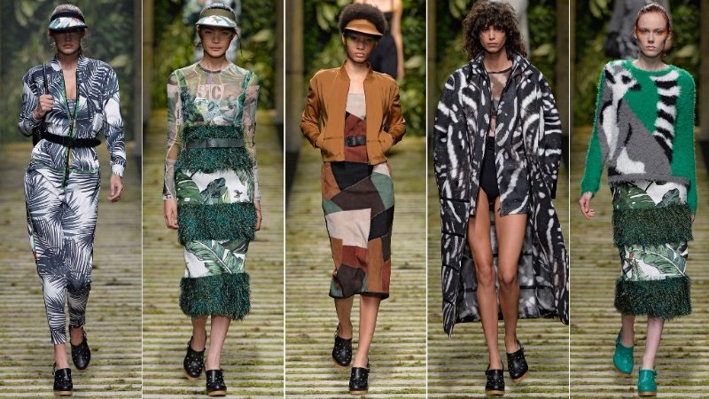 Тропический лес на показе Max Mara Spring/Summer 2017 в Милане