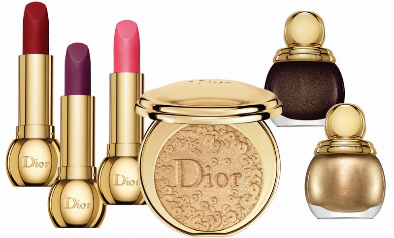Цветные пайетки в рождественской коллекции Dior Splendor