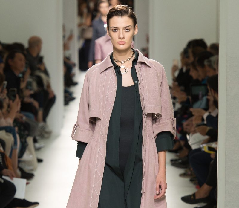 Украинская модель Марфа на показе Hermès S/S'17 в Париже