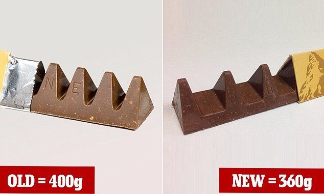 Любители шоколада очень недовольны новым видом шоколадки Toblerone