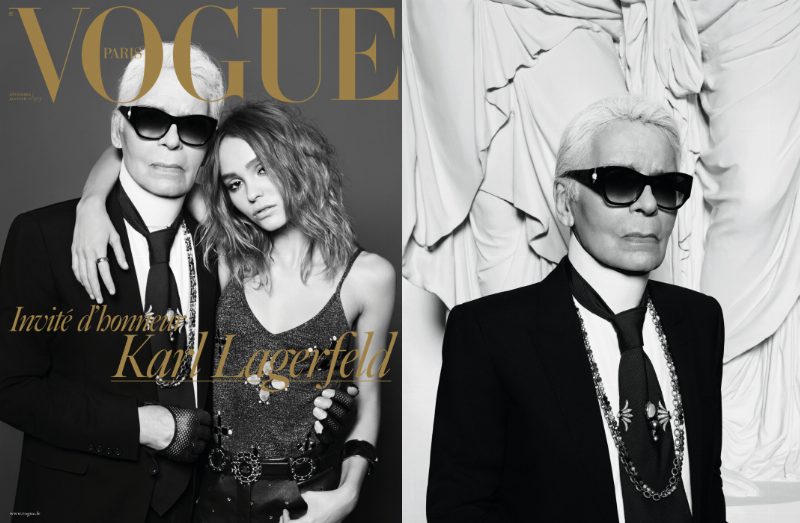 Карл Лагерфельд представил сдвоенный номер Vogue Paris