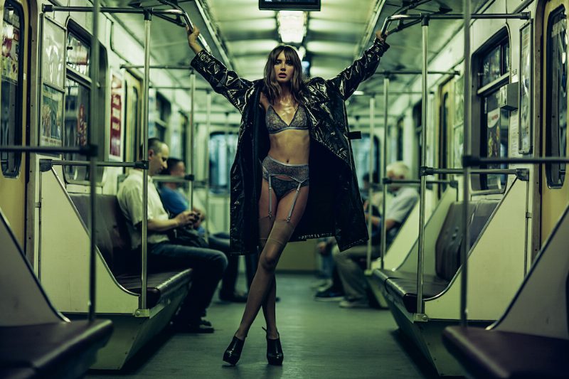 Модель и диджей Яна KENZIRO в кампейне INK lingerie
