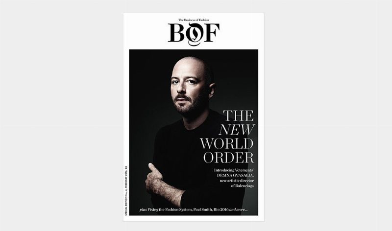Издание The Business of Fashion назвал имя «человека года»