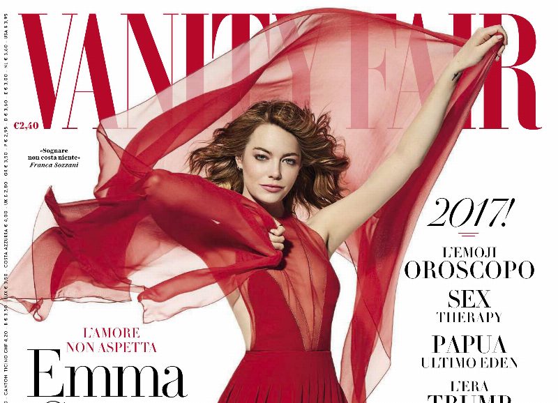 Американская актриса Эмма Стоун украсила январскую обложку журнала Vanity Fair