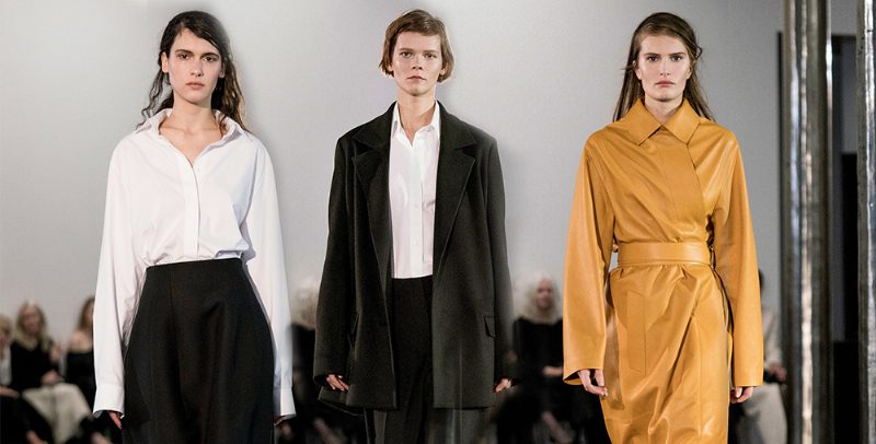 Ирина Кравченко, Алла Костромичева и Яна Годня на показе The Row FW 17-18