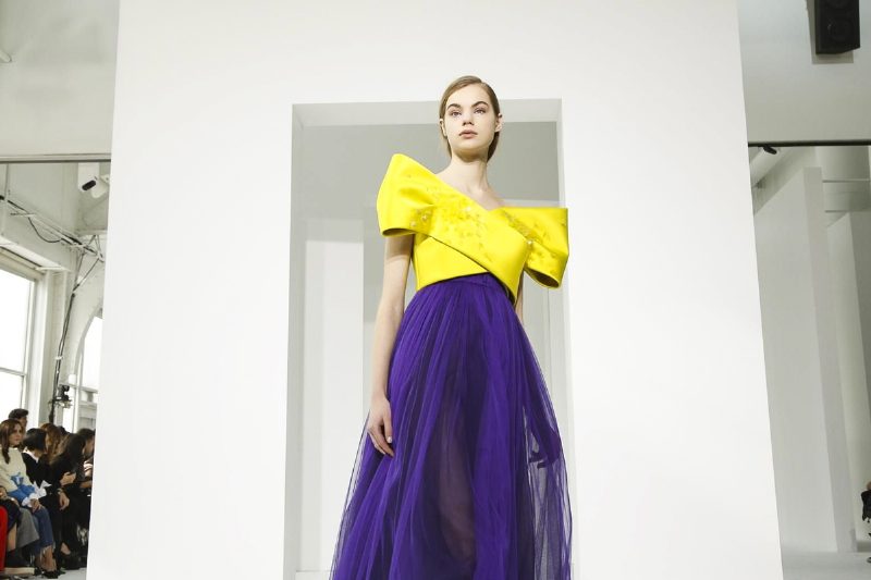 Игра цвета на показе Delpozo FW 17-18