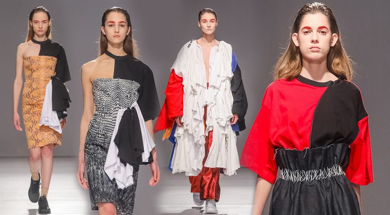 Никаких рюш, или 1000 и 1 способ использовать футболку на показе GIBSH FW 17-18