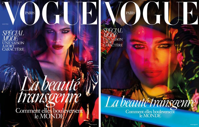 На обложке мартовского номера Vogue Paris впервые появилась трансгендерная модель
