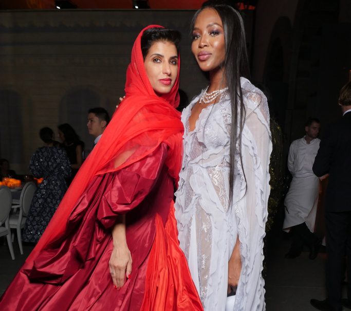Наоми Кэмпбелл, Лорин Хилл и София Ричи на открытии 22-го в мире издания Vogue Arabia
