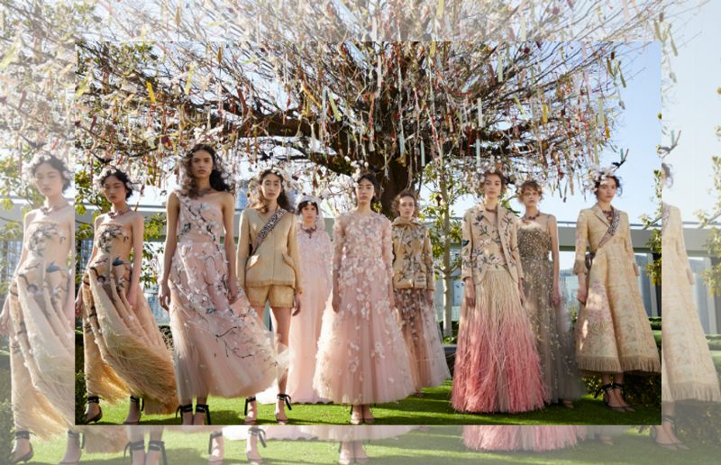 Французский Дом Christian Dior организовал кутюрный показ в Токио по случаю открытия нового бутика