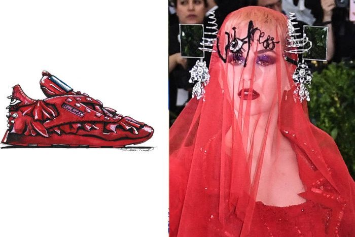 Reebok превратил образы Met Gala в эскизы кроссовок