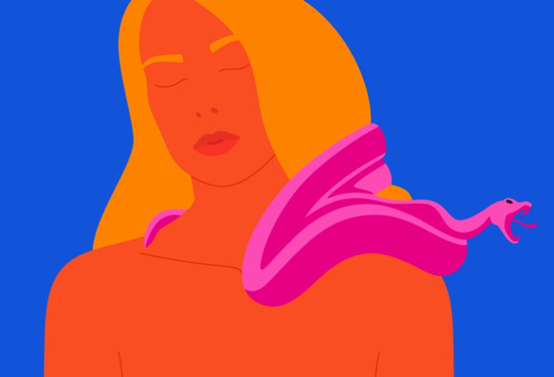 Современная Ева в проекте Snake Kiss художницы Lizave