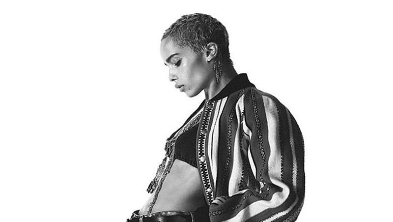 Зои Кравиц снялась для рекламной кампании Saint Laurent