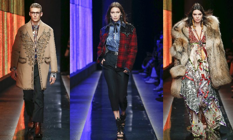 Fashion-родео: 30 эффектных образов в коллекции Dsquared2 Fall 2018
