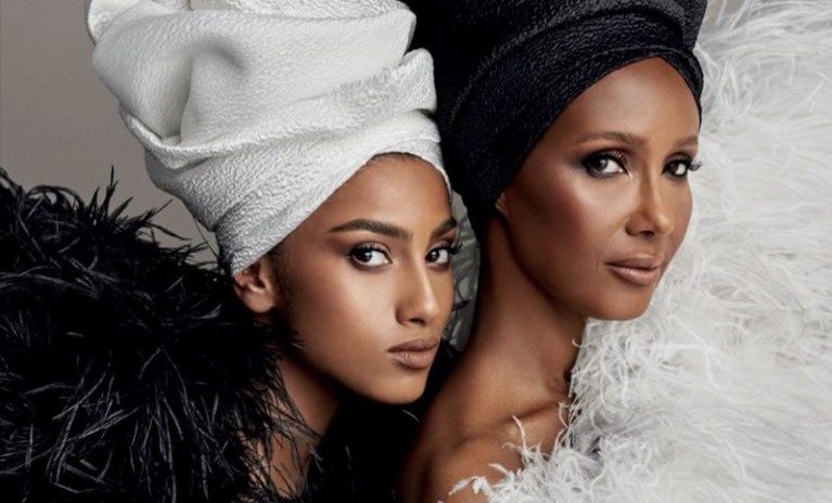 Gallery: 62-летняя Иман и 21-летняя Имаан Хаммам в съемке для Vogue Arabia