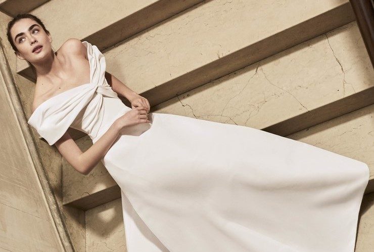 Платье для идеальной невесты в свадебной коллекции Carolina Herrera