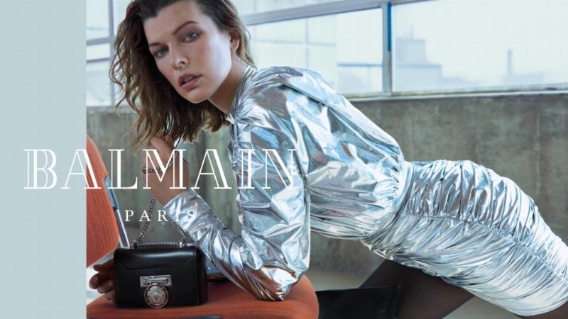 42-летняя Мила Йовович стала лицом французского бренда Balmain