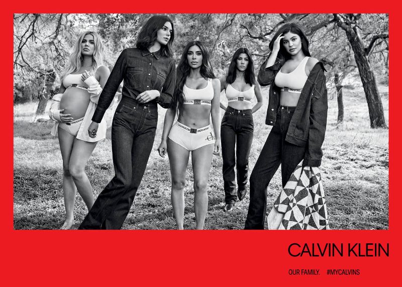 Новая рекламная кампания Calvin Klein с сестрами Кардашьян-Дженнер