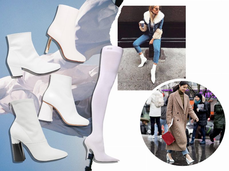 Белым по белому: 20 пар светлой обуви на примере звезд streetstyle