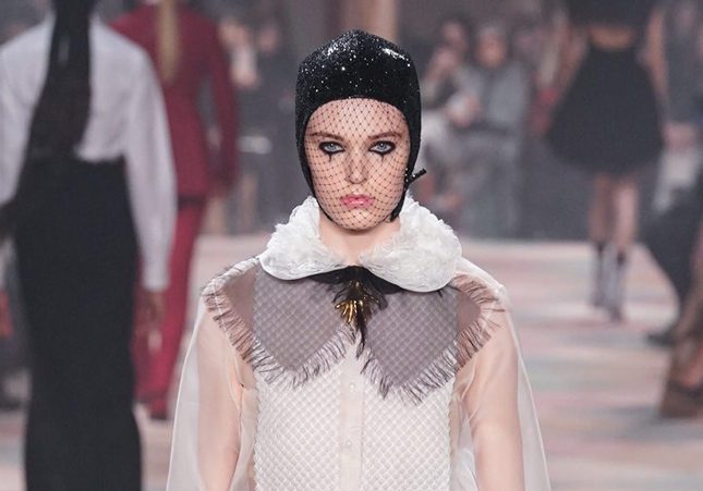 Макияж Пьеро на показе Christian Dior Spring 2019 Couture