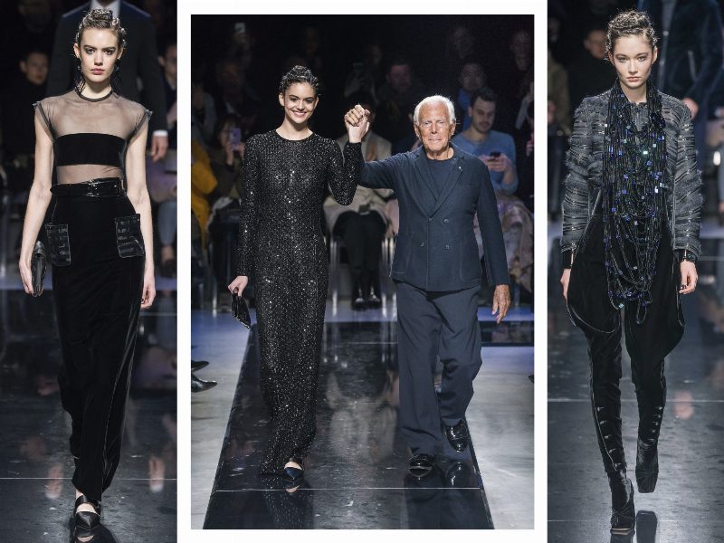 Rhapsody in Blue: 40 лучших образов новой коллекции Giorgio Armani Fall 2019