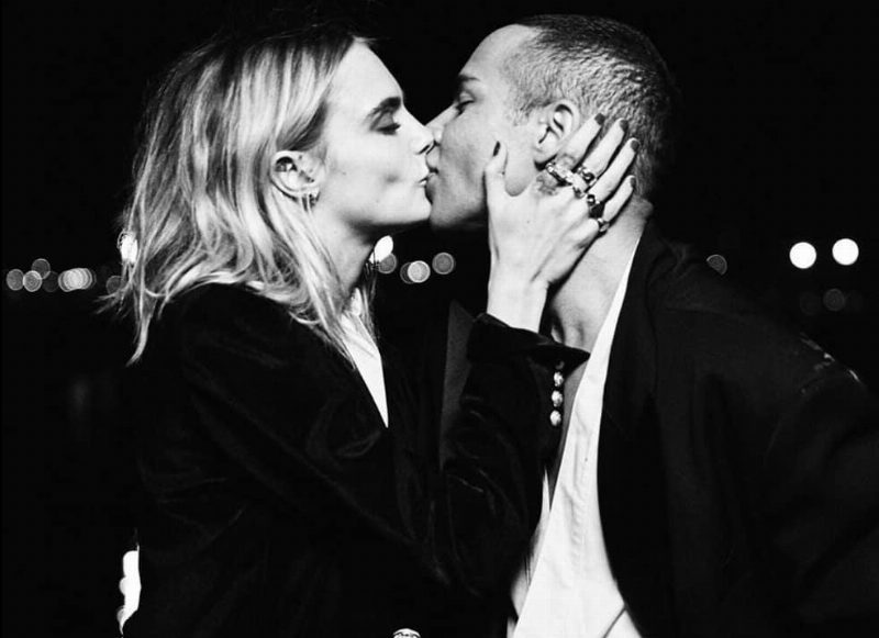 Кара Делевинь и Оливье Рустен в соблазнительной съемке Balmain