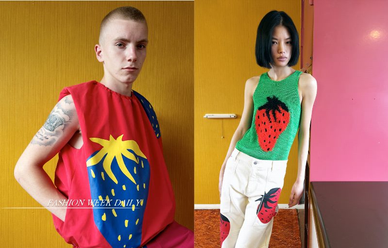 Коллекция с клубничкой JW Anderson в объективе Юргена Теллера