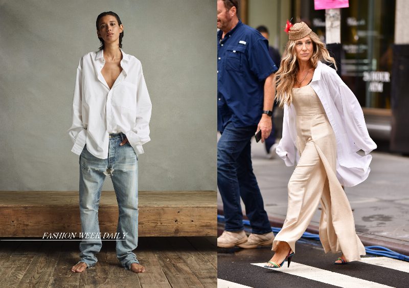 Белая рубашка как у Кэрри Брэдшоу: 10  вариантов