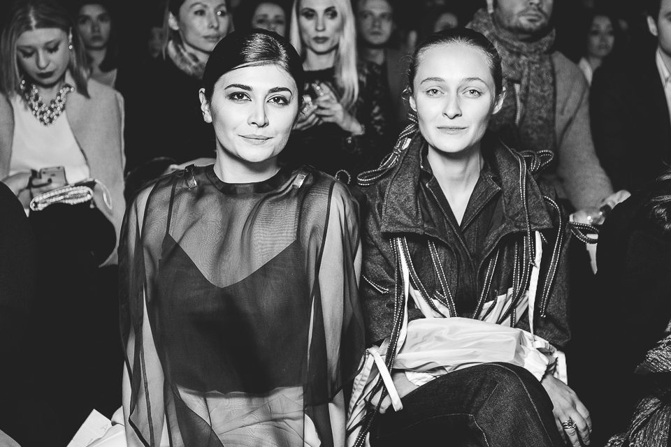 Первый ряд: гости четвертого дня  Mercedes-Benz Fashion Days Kiev S/S 2015