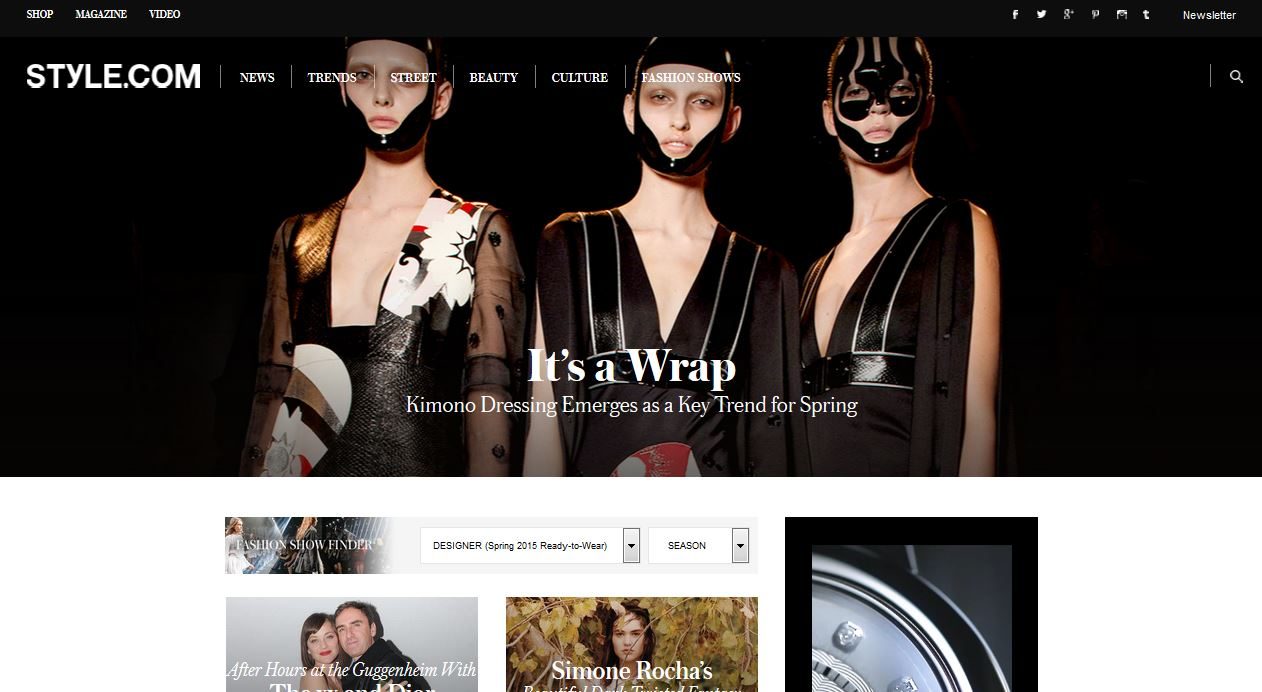Style.com возвращается под покровительство Vogue