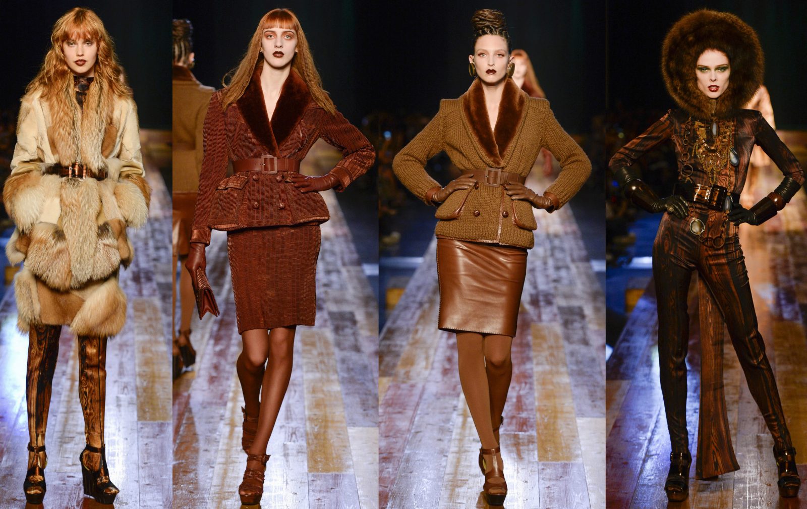 Лесная прогулка на кутюрном показе Jean Paul Gaultier A/W 2016