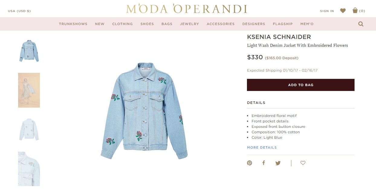 Одежду украинского бренда Ksenia Schnaider теперь можно приобрести на Moda Operandi