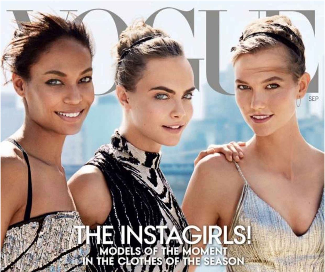 Французский Vogue повторил идею обложки американского. Спустя два года