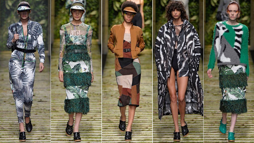 Тропический лес на показе Max Mara Spring/Summer 2017 в Милане