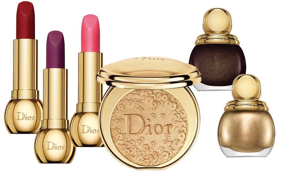 Цветные пайетки в рождественской коллекции Dior Splendor