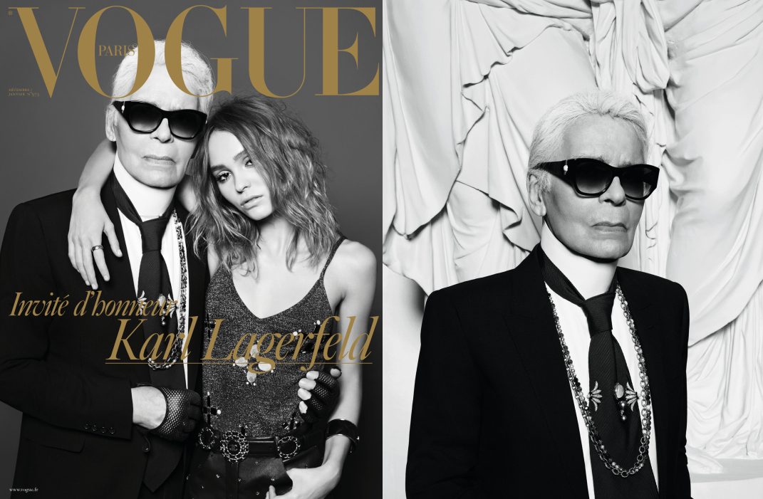 Карл Лагерфельд представил сдвоенный номер Vogue Paris