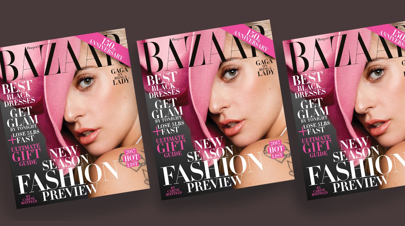 Леди Гага на обложке юбилейного выпуска Harper’s Bazaar