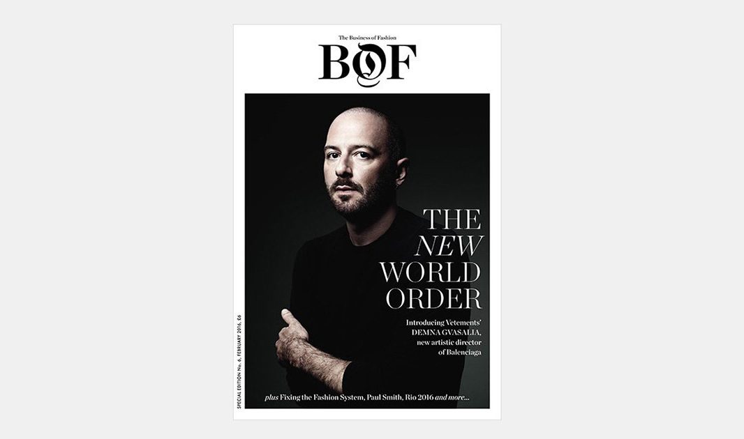 Издание The Business of Fashion назвал имя «человека года»
