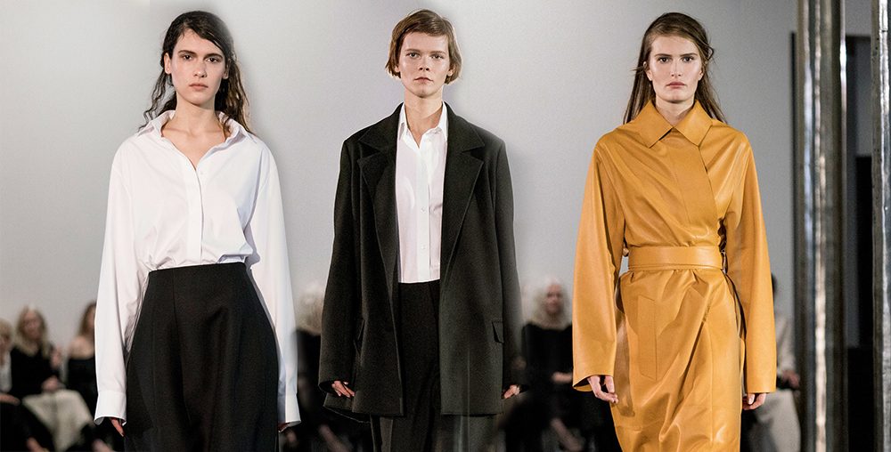 Ирина Кравченко, Алла Костромичева и Яна Годня на показе The Row FW 17-18