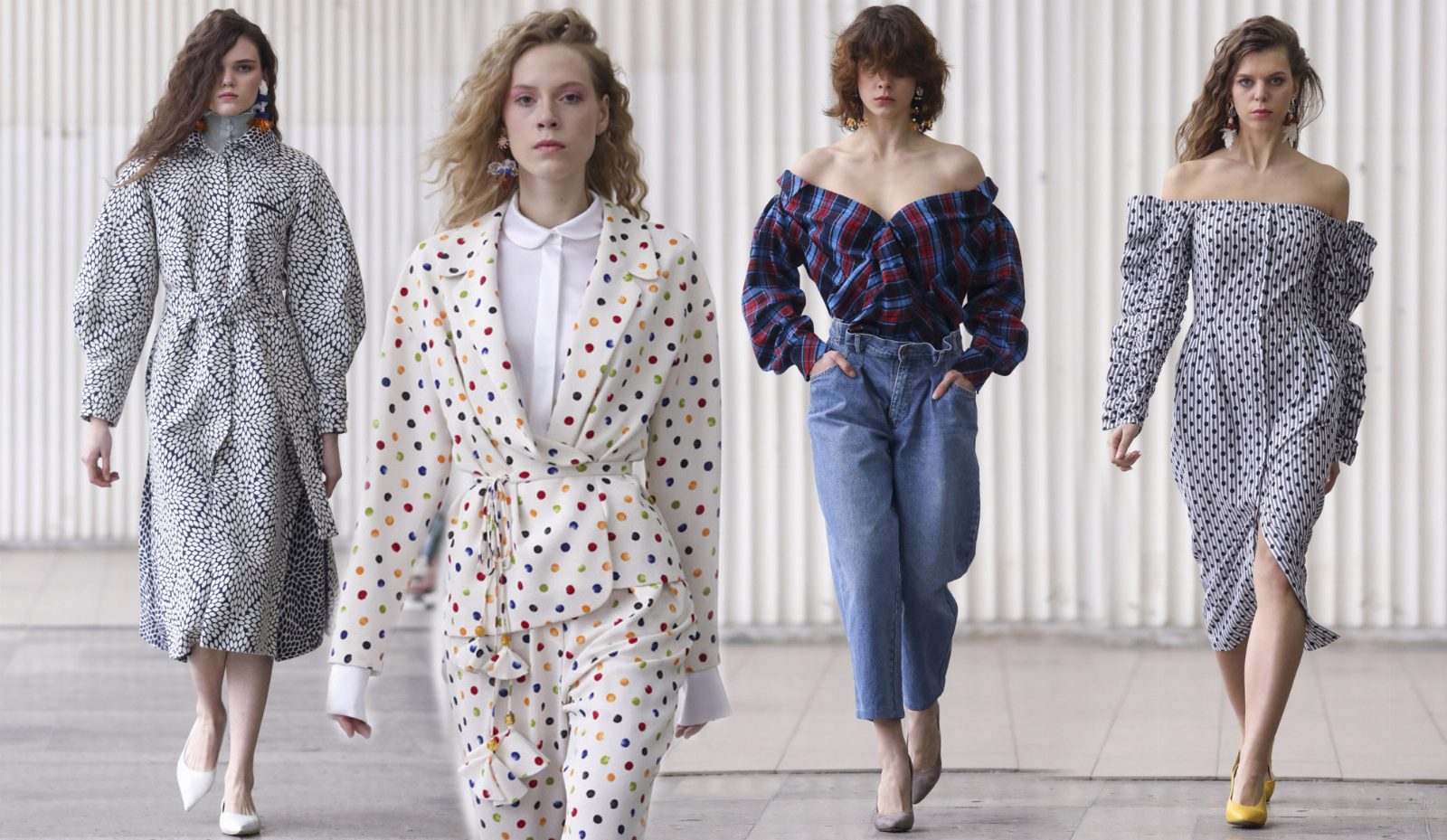 Дух 80-х на показе Anna October FW 17-18