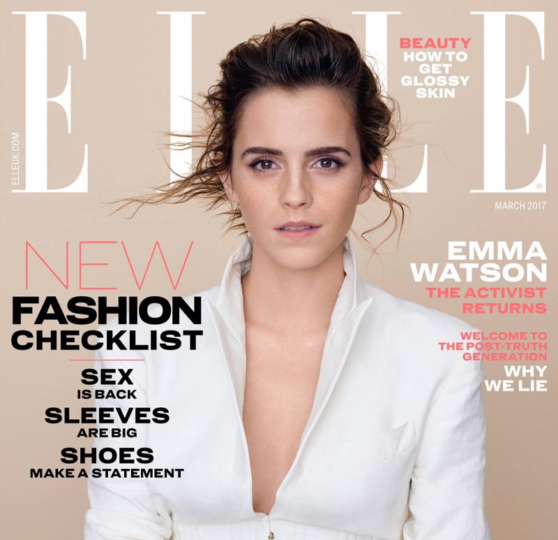 Эмма Уотсон стала главной героиней мартовского выпуска ELLE UK